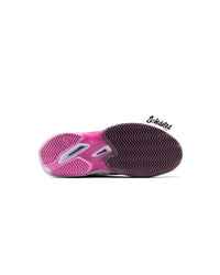 ASICS Solution Speed FF 4 White Dusty Mauve outsole showing herringbone traction pattern